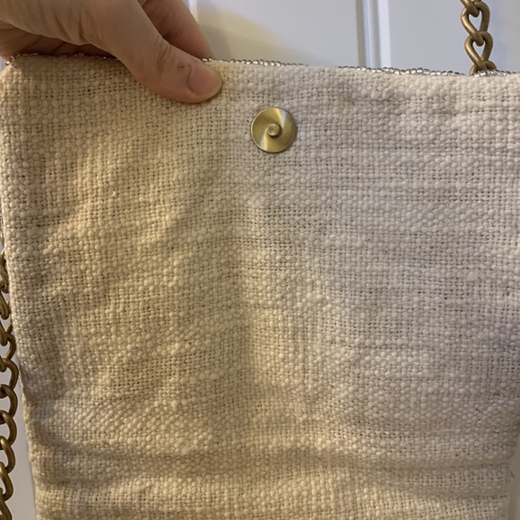 Zara Beaded Off-White Crossbody Bag - Picture 7 of 14